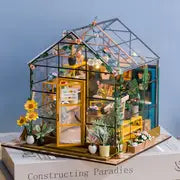 Three-dimensional Jigsaw Puzzle Assembly Model Wooden Dollhouse Kit Miniature Diy Small House Making Room Toys, Home Bedroom Decorations With Furniture Wooden Crafts,Halloween,Christmas Gift