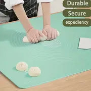 1pc Kitchen Thickened Kneading Mat , 19.7 X 15.7in, BPA Free Non-Stick, And Non-Slip Table Baking Mat, Silicone Baking Mat For Pizza And Cake Pastry Dough, Household Supplies