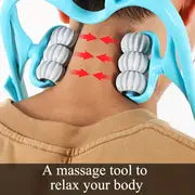 Handheld Neck Roller Massager For Relaxation And Muscle Tension - Fits Up To 154.32LB - Portable And Easy To Use
