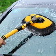 Car Cleaning Brush Car Wash Brush Telescoping Long Handle Cleaning Mop Chenille Broom Auto Accessories Microfiber Adjustable Length Car Clean Brush