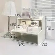 1pc Desktop Shelf, Student Dormitory Desk Storage Rack, Office Desk Stationery Organizer, Multi-layer Small Shelf
