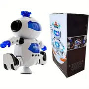 Christmas Music Walking And Dancing Robot Toy For Children, Flash, 360° Body Rotation, Fun Toy Character For Toddler Boys And Girls