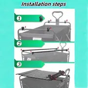 1pc Cart Folding Table Board, Outdoor Camping Table, Small Cart Table Board, Folding Cart Cover Board