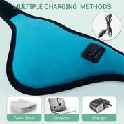 1pc Electric Heating Neck Brace Massager Cervical Vertebra Fatigue Neck Strap Moxibustion Health Care Tool USB Without Charger