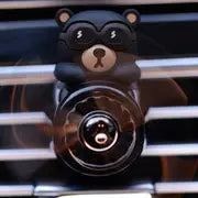 1pc Bear Pilot Car Air Freshener, Rotary Propeller Outlet Fragrance Car Accessories