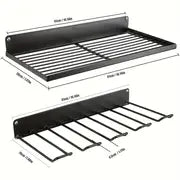 1/2pcs Electric Drill Screwdriver Tool Rack, Wall Mounted Tool Storage Rack, Electric Drill Storage Rack, Tool Storage Rack