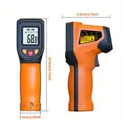 1pc Digital Infrared Thermometer Gun-Handheld Heat Temperature Gun For Cooking, Pizza Oven, Grill & Engine - Laser Surface Temp Reader NOT For Humans