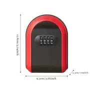 1pc Plastic Key Box, Combination Lock, Key Storage Combination Box, Key Case, With Installation Accessories, Suitable For Construction Site Apartment Renovation Factory