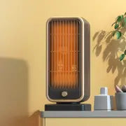 Portable Ceramic Space Heater - 500W Mini Electric Heater with Thermostat for Fast, Quiet, and Energy Efficient Heating - Safe and Secure for Indoor Office and Home Use