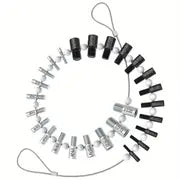 1pc Nut & Bolt Thread Checker, Inch & Metric, 26 Male/Female Gauges, Stainless Steel 14 Inch & 12 Metric Thread Checker