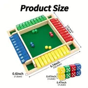 1pc Fun And Exciting Dice Board Game For 4 Players,Perfect For Family Gatherings And Parties,Christmas, Halloween Gift