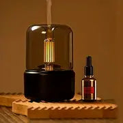 120ML Aroma Diffuser: Enjoy a Noiseless, Candlelight Flame Air with Auto-Off Protection for Home, Office, Spa, Yoga & Bedroom!