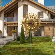 1pc Magical Kinetic Metal Windmill Spinner Wind Powered Catchers, Creative Patio Garden Lawn Outdoor Courtyard Decoration Unique Wind Collectors