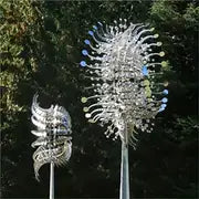 1pc Magical Kinetic Metal Windmill Spinner Wind Powered Catchers, Creative Patio Garden Lawn Outdoor Courtyard Decoration Unique Wind Collectors