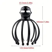 1pc Electric 12-claw Scratching Head Massager Kneading Head Meridian Scalp Massage Headache Home Relief Head Fatigue Scratching Head Electric Massager