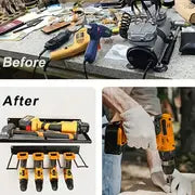 1/2pcs Electric Drill Screwdriver Tool Rack, Wall Mounted Tool Storage Rack, Electric Drill Storage Rack, Tool Storage Rack