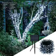 140ft 400 LED Solar Fairy String Lights, 8 Modes Timer Function Solar String Lights, Waterproof Christmas Tree Lights, Twinkle Fairy Mini Lights For Tree Garden Wedding Patio, Fence, Balcony, Party Xmas Outside Decoration