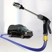 1PC Multifunctional High Pressure Car Wash Water Gun Long Rod Garden Household Watering Water Gun Garden Hose Nozzle Car Cleaning Tool
