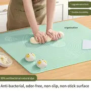 1pc Kitchen Thickened Kneading Mat , 19.7 X 15.7in, BPA Free Non-Stick, And Non-Slip Table Baking Mat, Silicone Baking Mat For Pizza And Cake Pastry Dough, Household Supplies