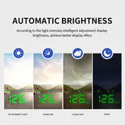 H1 Car HUD Projector Head Up Display Car Digital Speedometer Overspeed Reminder Auto Compass Navigation For All Cars