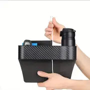 2pcs Upgrade Your Car With This Car Seat Gap Filler Organizer: Multifunctional Storage Box With Cup Holder!