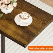 1pc C-shaped Coffee Table And Side Table, Rural Brown, Suitable For Living Room Side Tables, Coffee And Snack Tables, Laptop Tables, Sofa Tables, 24.4x15.7x11.8 Inches