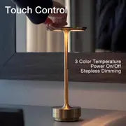 1pc Minimalism Cordless Table Lamp, Touch Control, Modern Design Lamp, Stepless Dimming Lamp, Aluminium Material Lamp, LED Eye Protection Lamp, USB Charing Lamp With Large Volume Battery, Lamp For Reading Room/Bedroom/Living Room