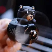 1pc Bear Pilot Car Air Freshener, Rotary Propeller Outlet Fragrance Car Accessories