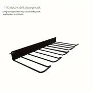 1/2pcs Electric Drill Screwdriver Tool Rack, Wall Mounted Tool Storage Rack, Electric Drill Storage Rack, Tool Storage Rack