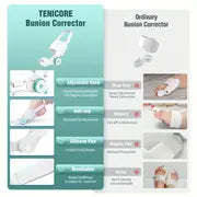 1pc Bunion Corrector For Women Men Big Toe, Adjustable Knob Bunion Splint For Bunion Relief, Orthopedic Toe Straightener With Anti-slip Heel Strap, Suitable For Left And Right Feet, Only Fit Night/home Use, Long-term Use And Replace Regularly