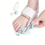 1pc Bunion Corrector For Women Men Big Toe, Adjustable Knob Bunion Splint For Bunion Relief, Orthopedic Toe Straightener With Anti-slip Heel Strap, Suitable For Left And Right Feet, Only Fit Night/home Use, Long-term Use And Replace Regularly