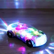 1pc Children's Educational Drop-resistant Gear Universal Car, Colorful Light Music Electric Toy Car,Halloween And Christmas Gift For Boys And Girls