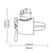 1pc Bear Pilot Car Air Freshener, Rotary Propeller Outlet Fragrance Car Accessories