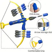 Unleash Your Inner Archer: Kids Bow And Arrow Set For Ages 8-12 - 120ft Range, 10 Arrows, 2 Archers, 20 Foam Darts & Targets! Christmas, Halloween, Thanksgiving Gift