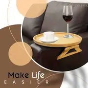 Stable Sofa Armrest Table: 1pc Tray Armrest Table Clip For Tray Sofa Table, Perfect For Small Spaces, Automatic Fixing Table Plate, Great Gift For Family & Friends!
