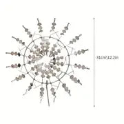1pc Magical Kinetic Metal Windmill Spinner Wind Powered Catchers, Creative Patio Garden Lawn Outdoor Courtyard Decoration Unique Wind Collectors