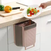 1pc Garbage Can, Hanging dustbin, Household Foldable Cabinet Door Classification Multifunctional Garbage Can For Office Car Bathroom
