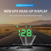 H1 Car HUD Projector Head Up Display Car Digital Speedometer Overspeed Reminder Auto Compass Navigation For All Cars