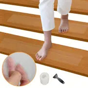 15pcs Non-Slip Stair Treads Tape, Clear Anti-Slip Indoor Strips, Transparent Non-Slip Carpet Stair Treads For Wooden Steps, Slip Resistance Indoor Outdoor Stair Tread