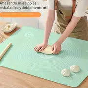 1pc Kitchen Thickened Kneading Mat , 19.7 X 15.7in, BPA Free Non-Stick, And Non-Slip Table Baking Mat, Silicone Baking Mat For Pizza And Cake Pastry Dough, Household Supplies