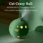 1pc Automatic Rolling Ball Toy Durable Cat Chew Ball Toy Pet Grinding Teeth Toy For Cat Chasing Interactive Supply