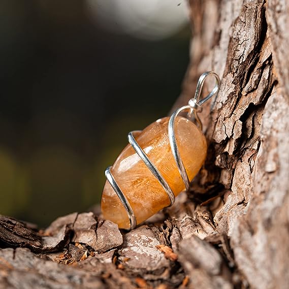 Citrine neCitrine necklace, handmade and ethically sourced rough stone necklace with citrine pendant gemstone