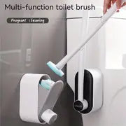 1set/48pcs Disposable Toilet Brush With Replacement Head, Bathroom Wall Mounted Cleaning Tools, Replacement Of Brush Heads, Toilet Accessories