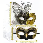 Pack/2PCS Masquerade Mask Victorian Gothic Party Masks Costume Masks Halloween Party