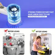 1set, Electric Cleaning Brush, Electric Spin Scrubber, Power Scrubber Cleaning Brush With 5 Replaceable Brush Heads, Electric Scrubber For Bathroom, Dish