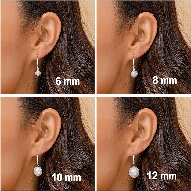 Carefully selected AAA+ high-quality freshwater cultured pearl earrings lever pendant earrings pearl earrings