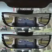 1pc Car Wide Angle Rearview Mirror Curved Interior Large Field Of View Inside Mirror Blind Area Auxiliary Mirror