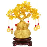 Money Tree Chinese Feng Shui Golden Fortune Tree Feng Shui Tree Bonsai Style Decoration For Luck And Wealth Feng Shui