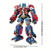 800+pcs Classic Robot Car Building Blocks, Transformable Module Building Blocks, Children's Boys And Girls Gifts, Children's Puzzle Toys, Transformable Mecha In Two Forms