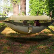 GEERTOP 3-in-1 Outdoor Hammock With Mosquito Net - Waterproof Double Sleep Camping Hammock For Backpacking, Travel, And Park - Enjoy A Bug-Free And Comfortable Rest